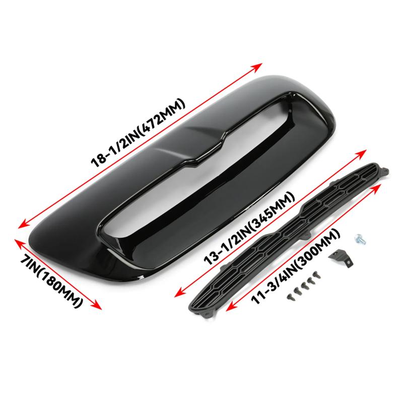 Artudatech Hood Grill Air Intake Vent Scoop For Mini Cooper S R55 R56 R57 R58 R59 2007-2014