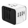 Hochgeschwindigkeits-Reiseadapter für internationale Reisen, 4 USB-Anschlüsse, GaN-Reiseadapter, UK/AU/EU/US