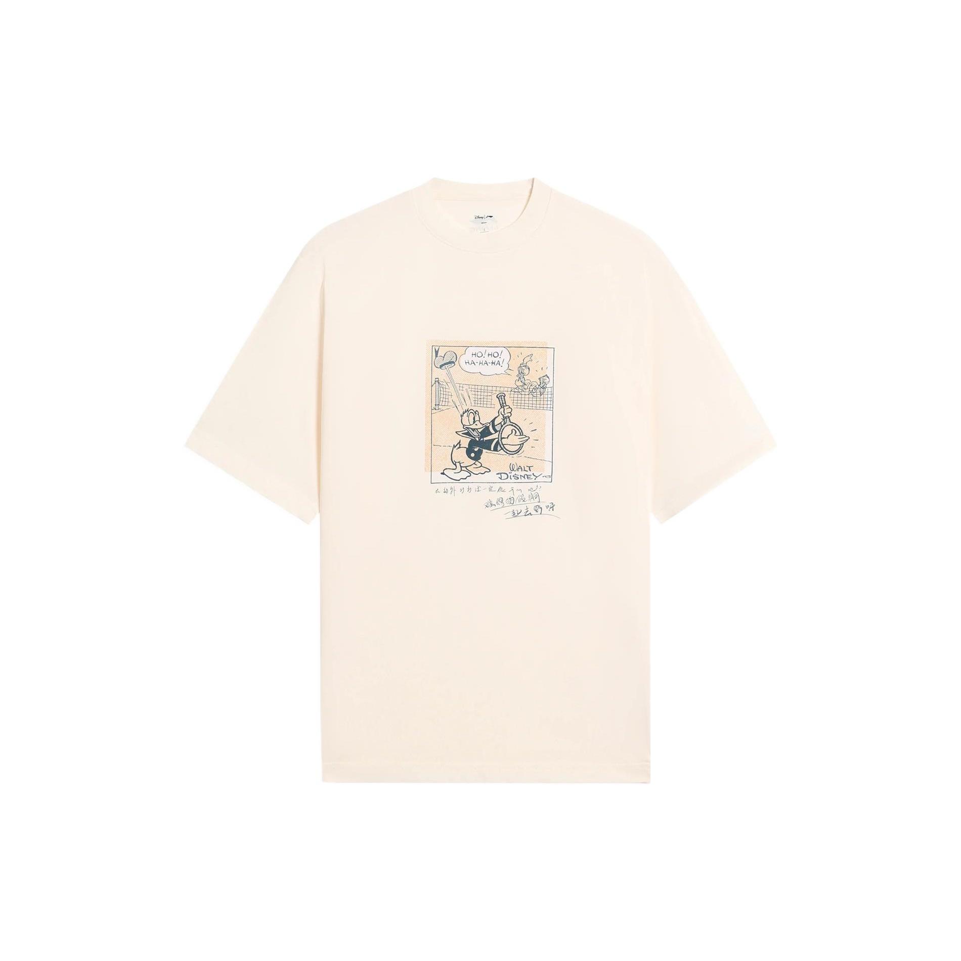 Li-Ning x Disney Graphic Loose Fit T-shirt Beige Men s AHSS255-1 XL
