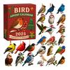 Bird Advent Calendar 2025 24 Days Christmas Countdown with Acrylic 2D Bird Hanging Decorations Holiday Gift for Bird Lovers