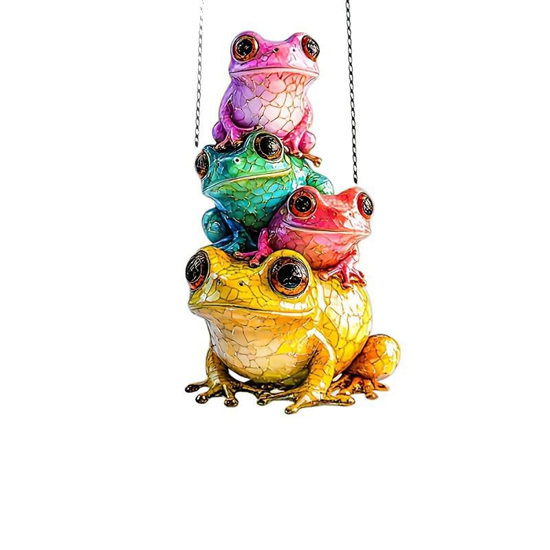 1pcs frog decoration pendant, outdoor garden, courtyard decoration. It is the best gift for family, friends, and animal lovers