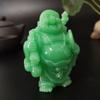 Leuchtende Lachende Buddha Statue Skulptur Mann-made Jade Stein Heimdekoration Feng Shui Glücksbringer Maitreya Buddha Statuen Figuren