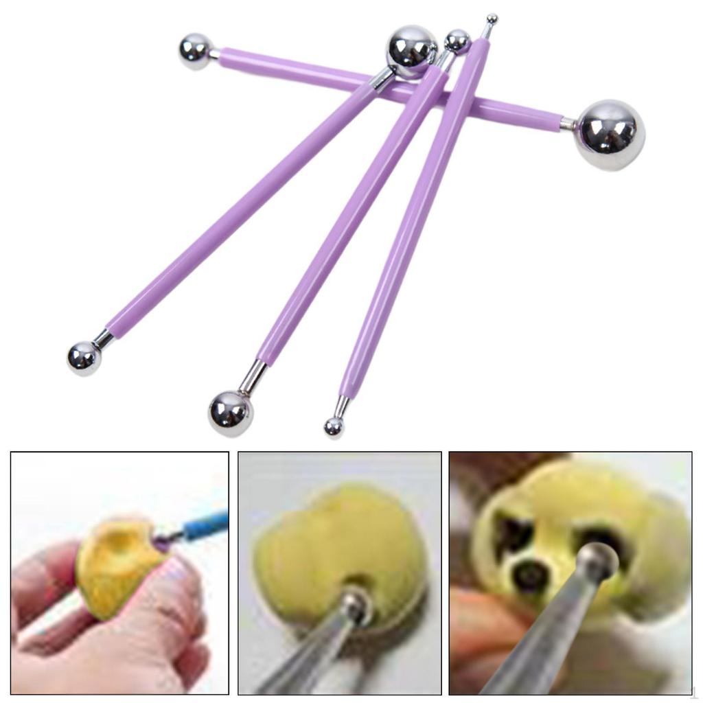 4 Count Ball Stylus Set for Pottery And Decoration Use