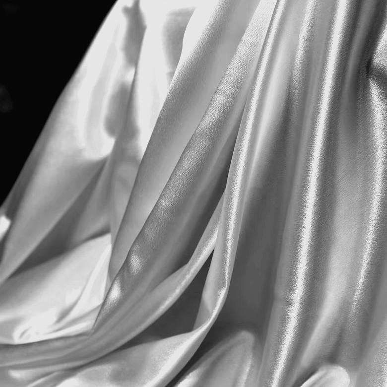 

Water Light Crystal Satin Black Dress Wedding Dress Formal Dress Glossy Glossy Soft Designer Clothing Fabric Thick Satin Fabrics 1.5M&1M серебряный серый