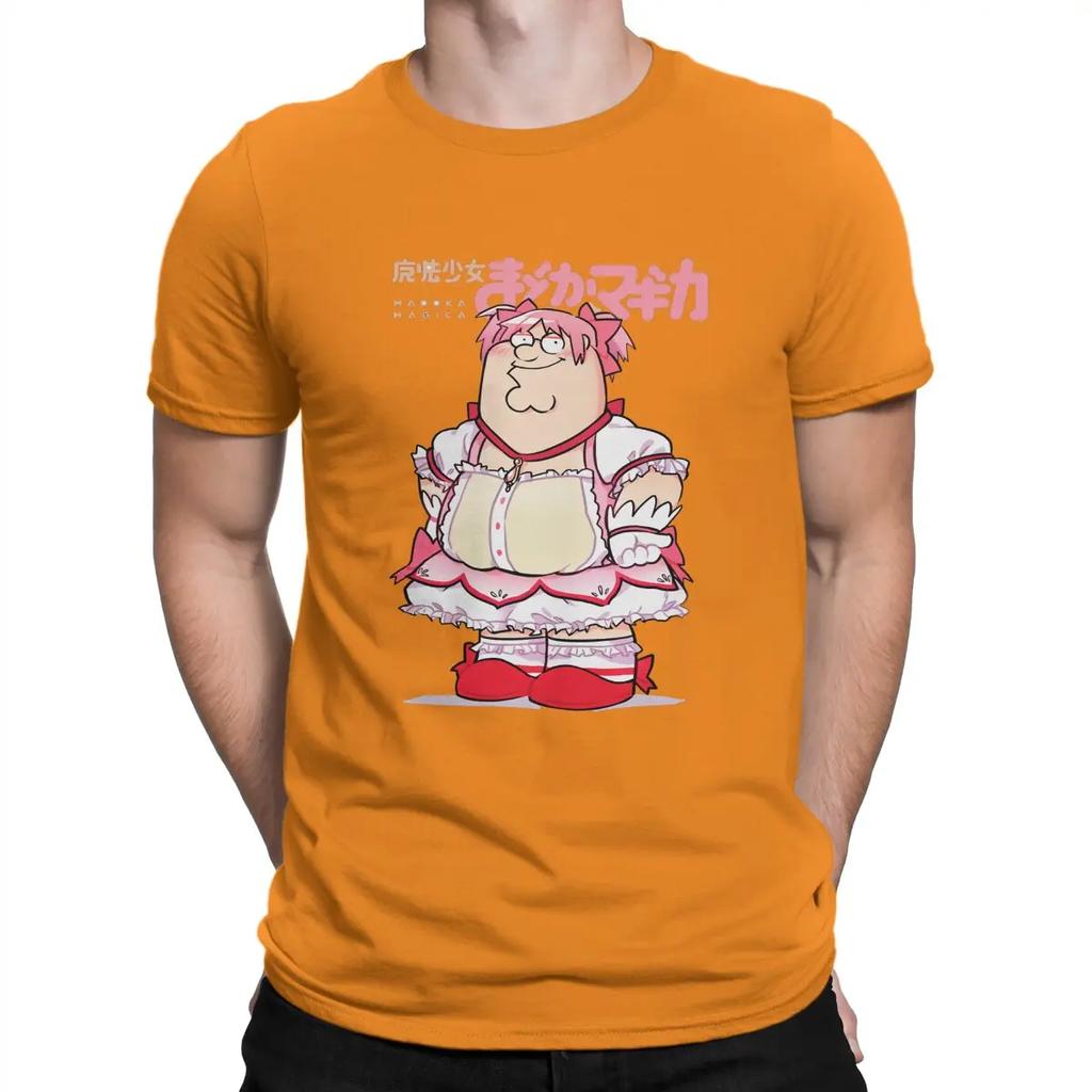 Funny Magical Girl Classic TShirt Puella Magi Madoka Magica Anime Tops 100% Cotton T Shirt Humor High Quality Birthday Gifts