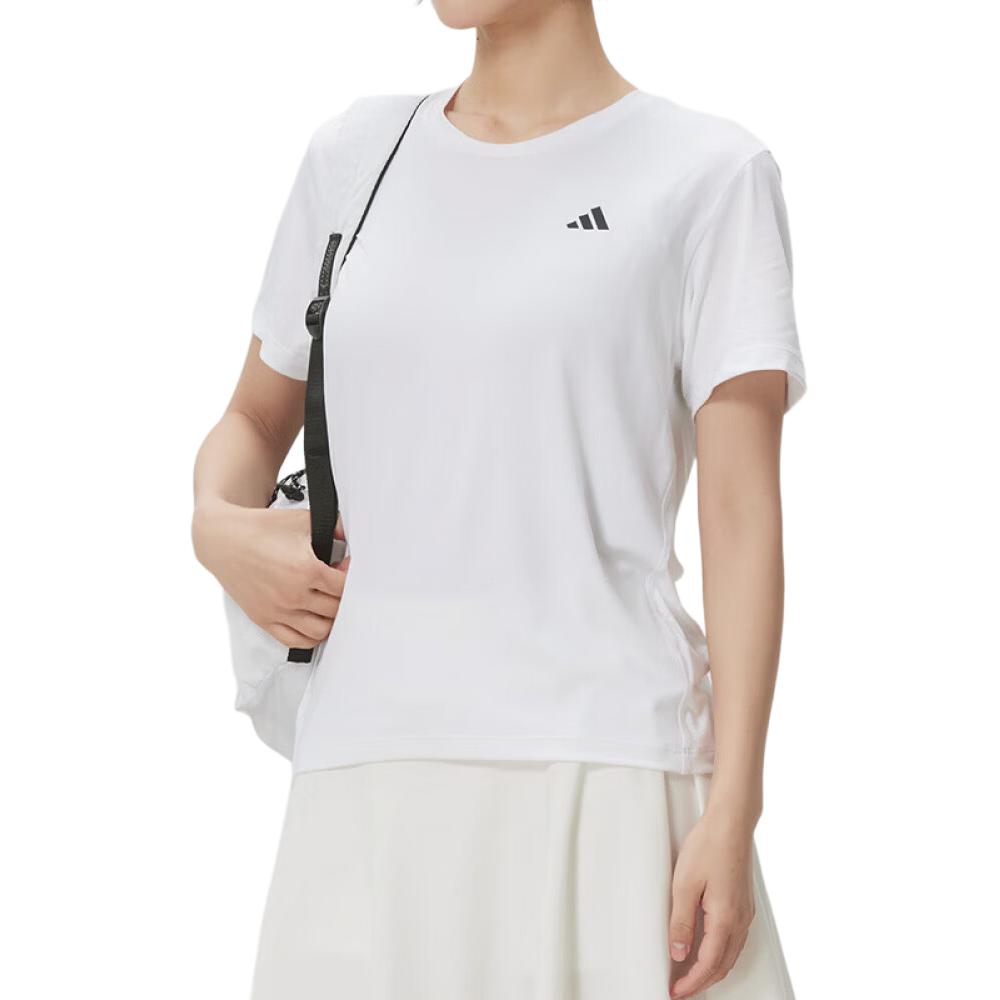 Adidas Outdoor Comfortable Breathable Casual Running Training Short Sleeve T-Shirt Women Tops KU8736