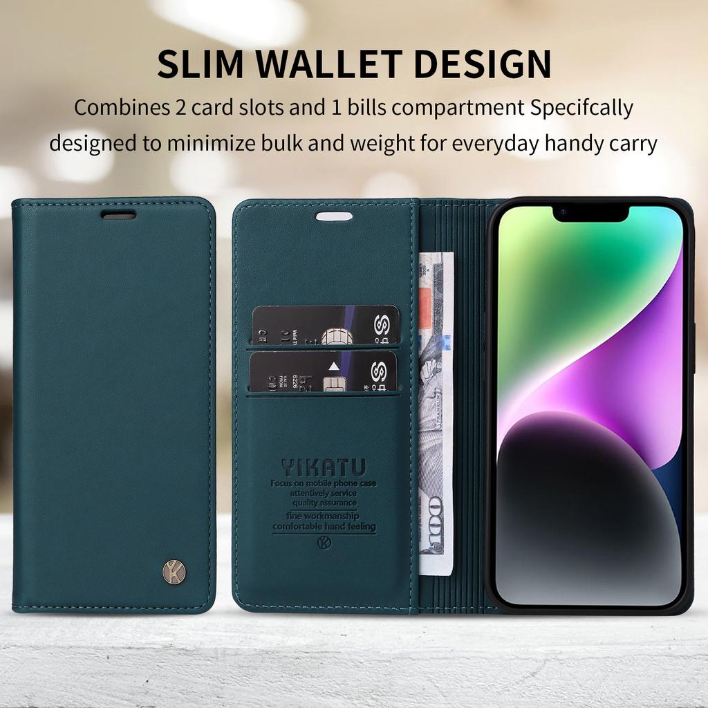 Magnetic Leather Wallet Flip Case for Xiaomi 15T 15 T Pro| Ultra Silm Design | Premium Cases Bumper for Redmi 15 15C 4G 5G Cover
