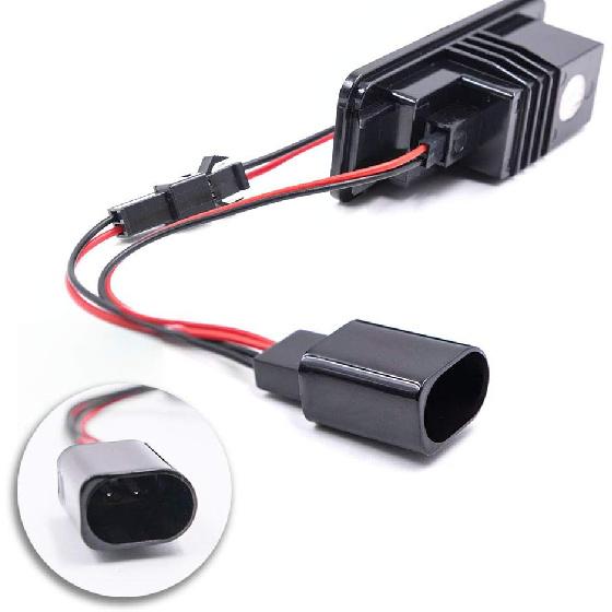 2pcs LED License Plate Lights Number Lamp for MK5 GTI MK6 MK7 Golf 5 Glof 6 Golf 7 New Beetle Passat CC Rabbit Eos Phaeton Polo Lupo Powered by Xenon