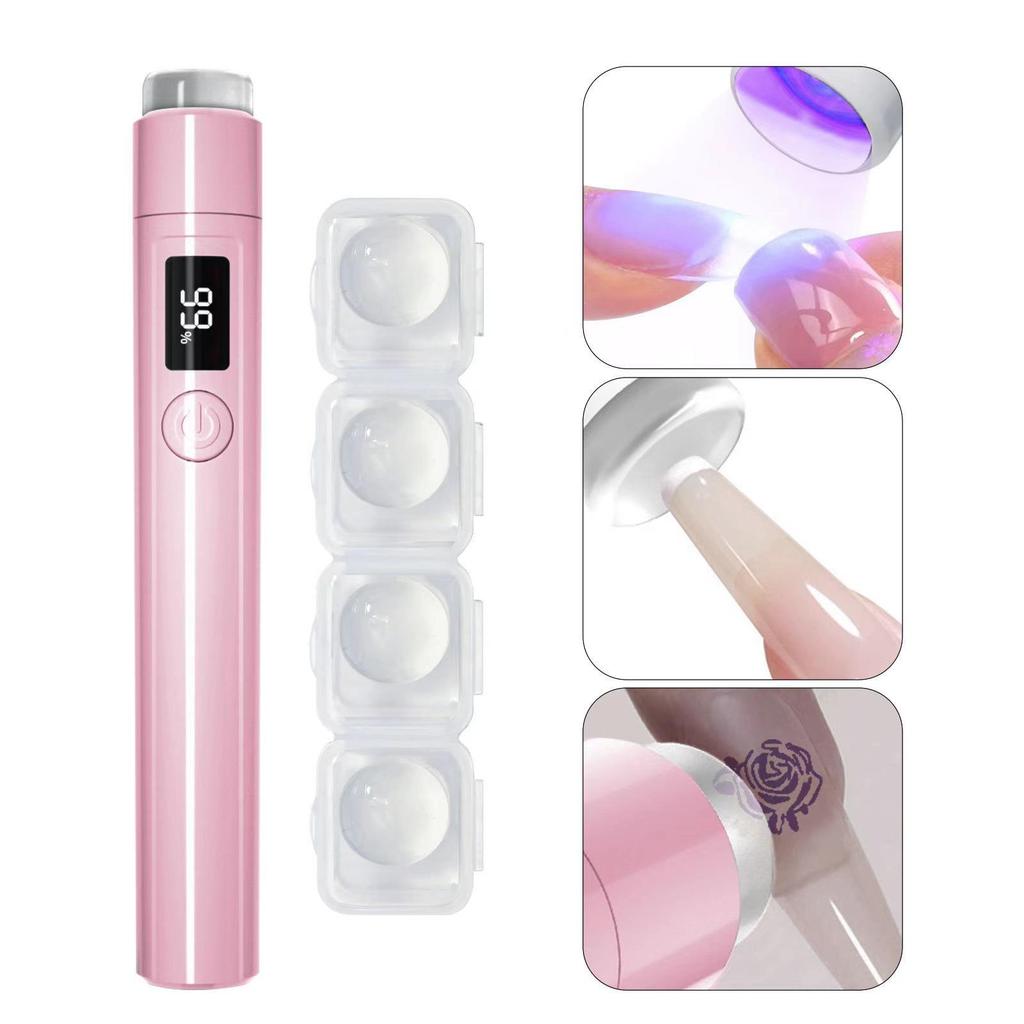 360° Rotating Portable Nail Light Stand for Manicure and Wearable Nail Pieces