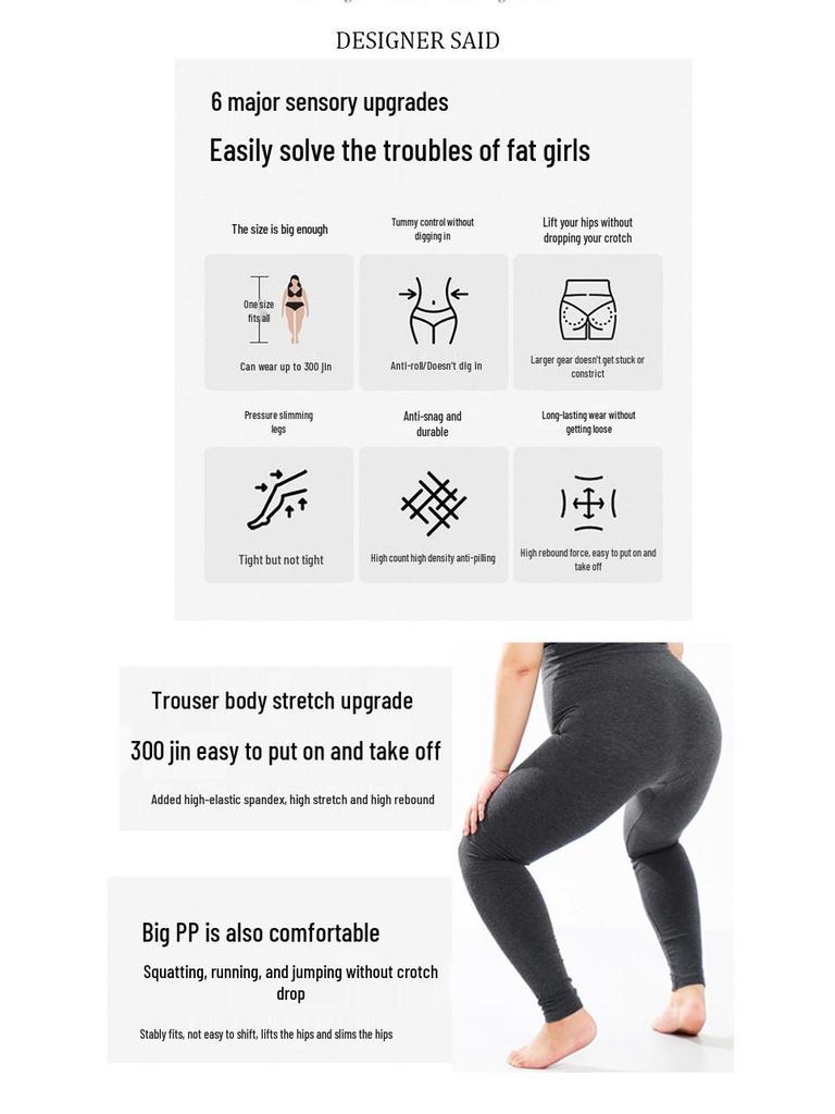 Autumn 2025 Plus Size High Waist Slimming Leggings for Women