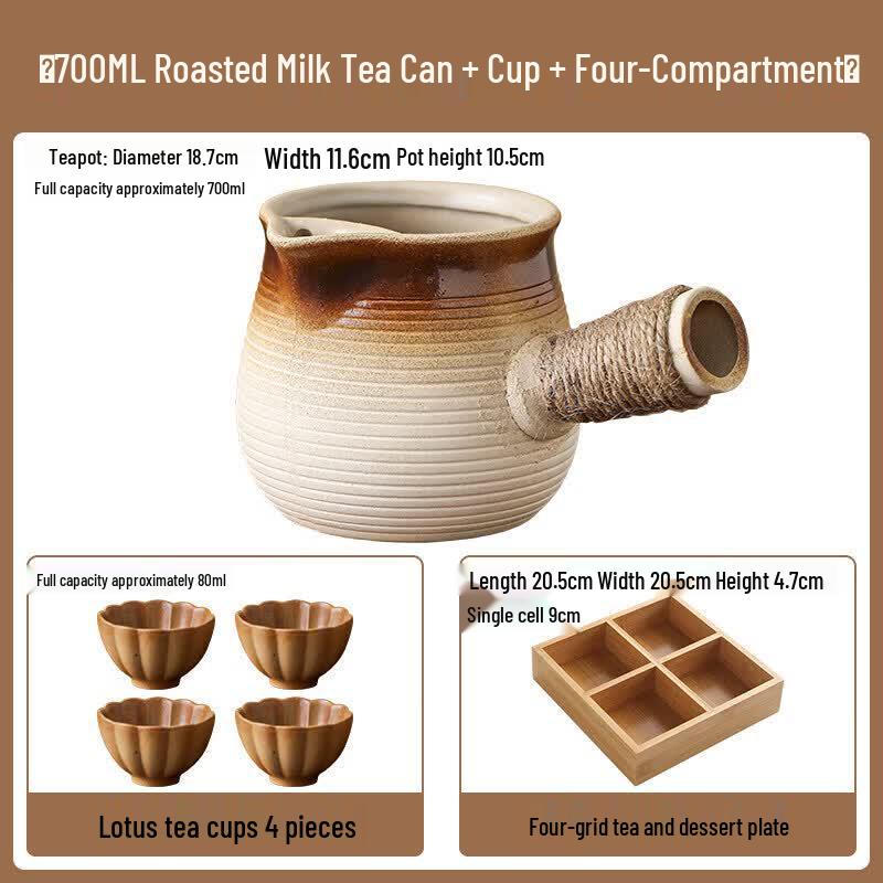 ZISIZ Traditional Tea Ceremony Clay Pot & Stove Set