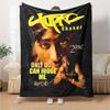 2pac Blanket Durable Comfort Great for Bed Picnics Bedding Four Seasons Multipurpose Modern Style Unique Gift for Family and Friends Camping