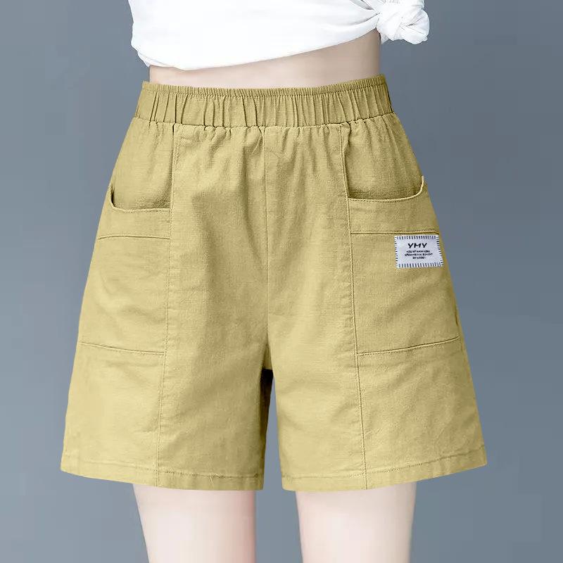 Summer Shorts Women's High Waist Wide Leg Pants Thin Loose Fifth Pants Ins Fashion Leisure Sports Commute