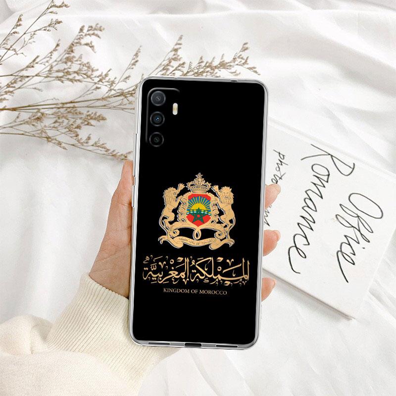 IK48 Morocco Flag Passport Transparent Phone Case for Motorola Moto Edge 20 30 40 50 S30 Fusion Ultra Pro Neo Lite + G200 G23