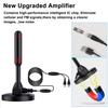 HDTV Antenna with Amplifier VHF/UHF dab Receiver 200 mile DVB-T DVB-T2 DAB Free View Indoor Smart TV Antenna 300cm Coaxial Cable