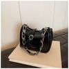 PU einfarbige Umhängetasche für Damen  Reißverschluss  Taschen  Geldbörse  Schultertasche  weich  elegant  hochwertig  modisch  trendig