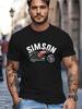 Lustiges Herren Kurzarm T-Shirt Sommer T-Shirt Top
