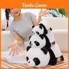 Transforming Panda Flip Into Raccoon Plush Toy Cute Fun Double Sided Gift Kids