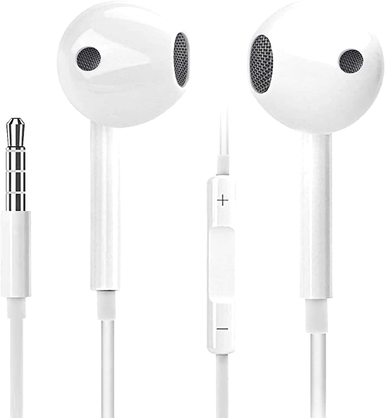 

New Wired iPhone Earphones with Compact HIFI Sound Deep Noise Clear Volume Compatible with All Interface [2025 Edition] Remote, Quality, Bass,