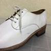 White Dress Business Shoes Size 24.0 6 Leather Goodyear Welted White High Heel(USED)