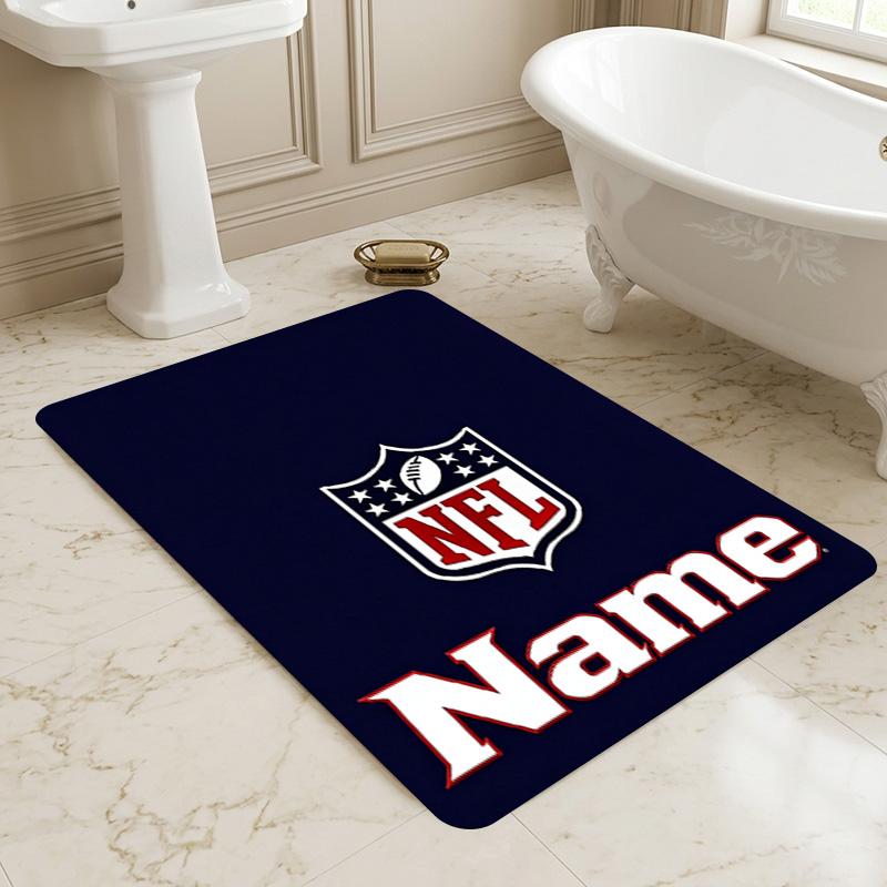 Custom Nfl Name Area Rug Living Room Nonslip Soft Carpet For Bedroom Game Playroom Sofa Office Home Decor Doormat Christmas Gift C10369