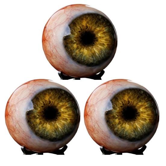 Realistisch Gotisch Oogbol Ornament Levensgetrouw Horror 3D Oog Beeldje Eng Donkere Fantasie Stijl Bureau Decoratie voor Halloween Huisdecoratie