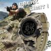 SANDA Camouflage Electronic Watch Outdoor Sports Luminous Student Military Watch Multifunction Digital Electronic Watch