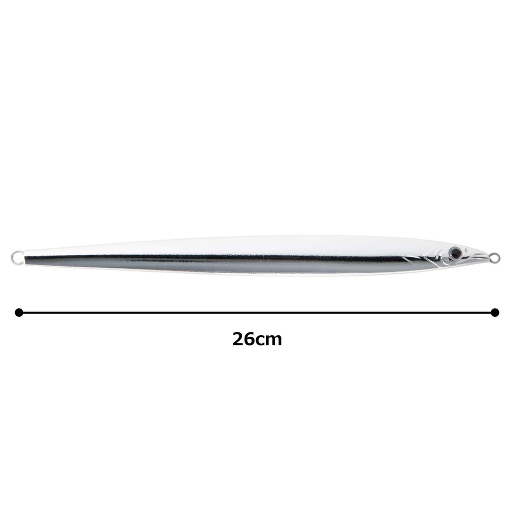 Major Craft Metal Dragon Hairtail 200g Mirror Silver Jig, Pattern, (250mm), (MDGN)