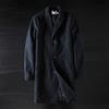 Export Tail Order Men's Label Cutting Cattle Goods Wool Overcoat Mid Length Long Length Winter Fashion Export Original Order Slim-Fit Woolen Coat