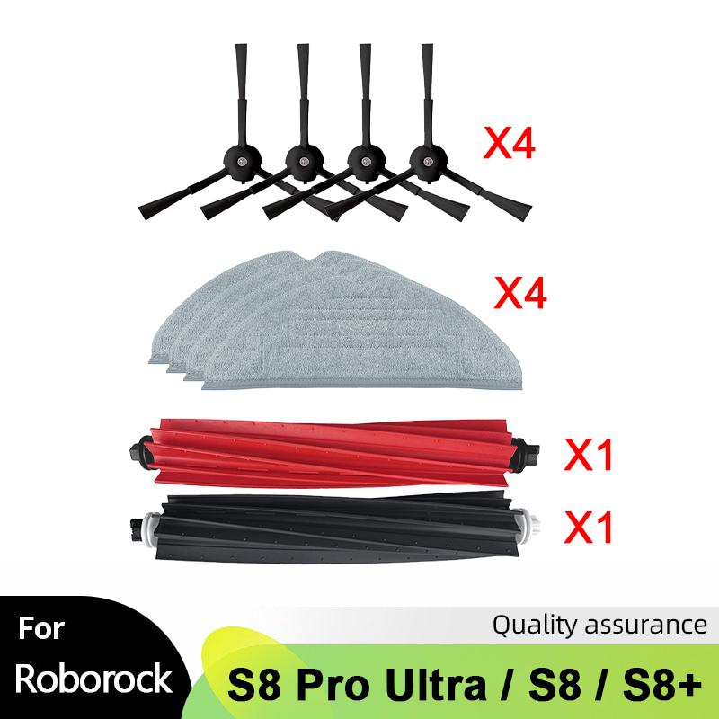 For Roborock S8 S8 Pro Ultra S8+ G20 Robot Vacuum Spare Parts Main Side Brush Mop Hepa Filter Dust Bag Cleaning Rolling Brush
