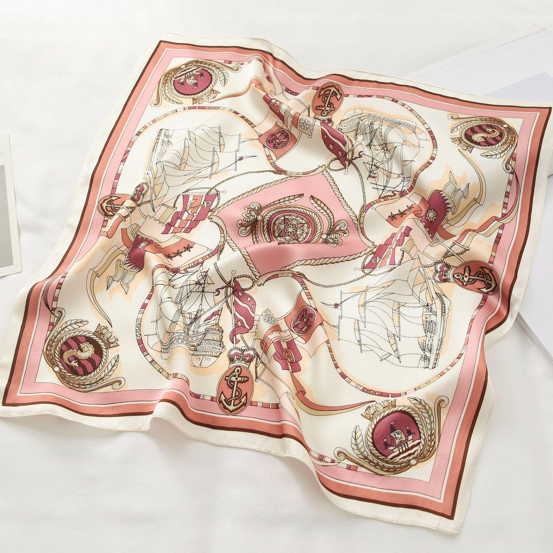 

53 * 53 см шелковичный маленький квадратный шарф многофункциональный профессиональный модный декоративный шелковый шарф для весны и осени теплая шаль 53*53cm