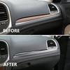 Central Control Dashboard Cover Trim Bezels for 2011+ Chrysler 300 Carbon Fiber