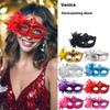 Glitter Half Face Floral Masquerade Mask Woman Venice Mask Halloween Costume Accessories For Cosplay Party