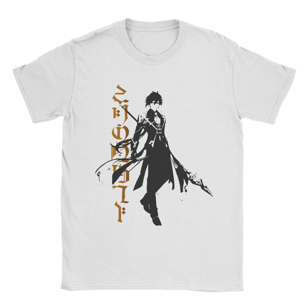 Unisex Unisex TShirt Tartaglia Wide Face Meme Genshin Impact Vintage Pure Cotton Tee Shirt Anime Game T Shirts Tops Plus Size
