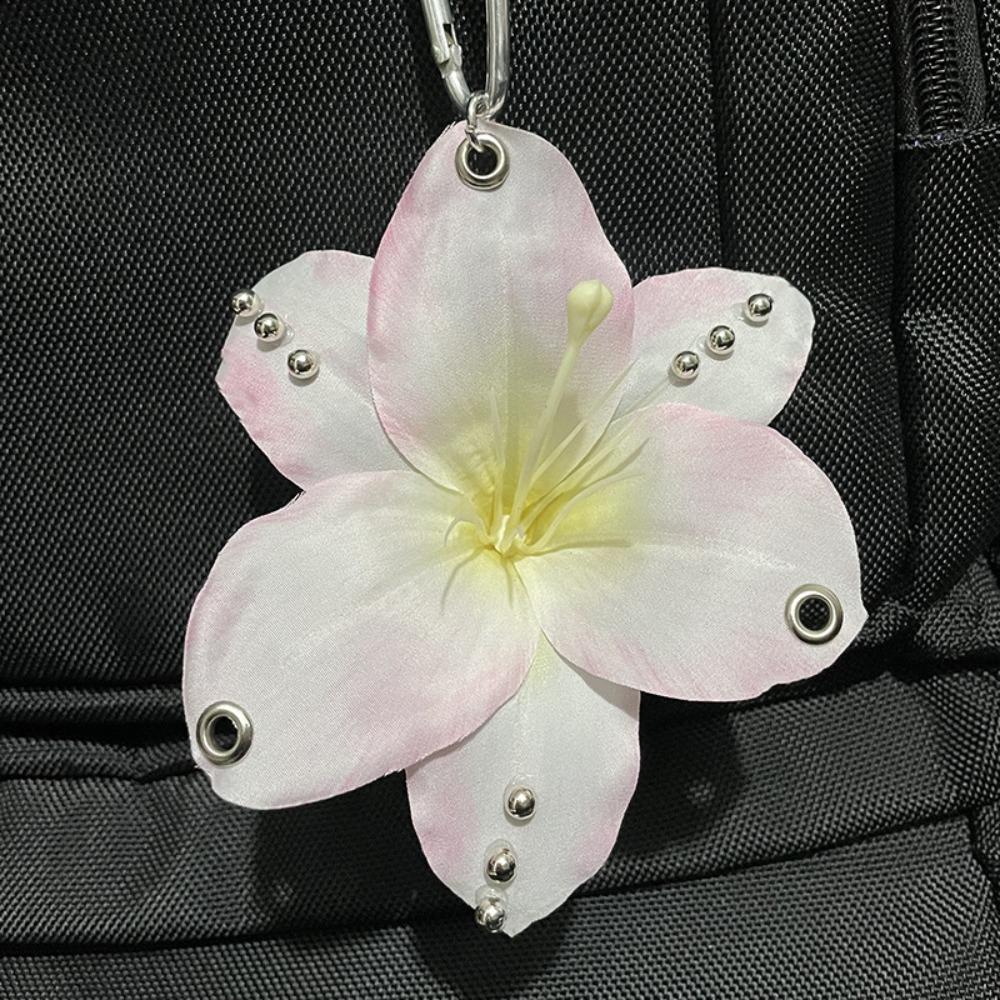 Keychains Imitation Flowers Pendant Keyring Bag Pendant Key Hanging Flower Keychain  Gift Jewelry
