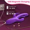 Powerful Patting Vibrator for Women 3 in 1 Clitoris Stimulator G Spot Dildo Massager Anal Plug Sex Toy Female Goods for Adults