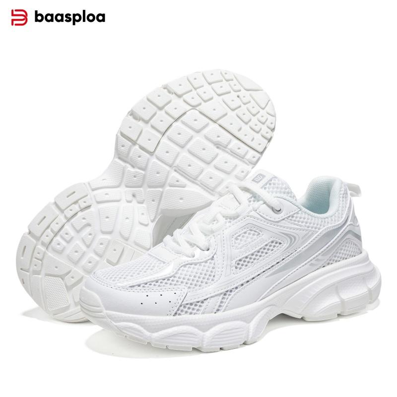 Baasploa Women Running Shoes Fashion Lightweight Mesh Non-Slip Jogging Sneaker Female Outdoor Breathable Colorful Casual Shoes