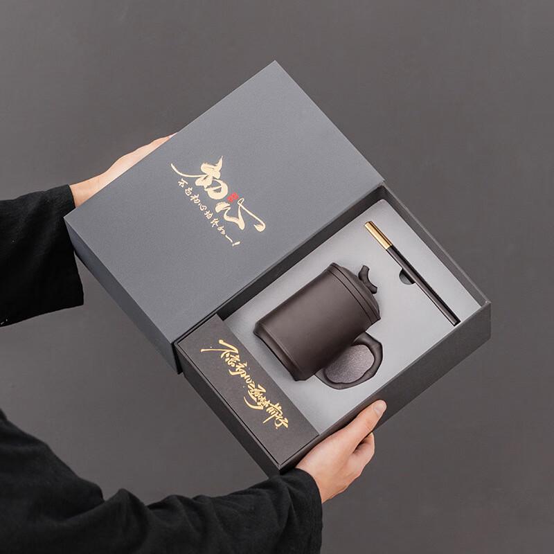 Chaxun Purple Clay Bamboo Joint Tea Set Gift Box