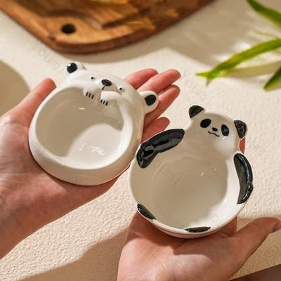 Ciotole in Ceramica Cartone Animato Carine Casa Delizioso Hot Pot Piattino Ristorante di Alta Gamma Piatto per Dessert e Snack Stoviglie Squisite