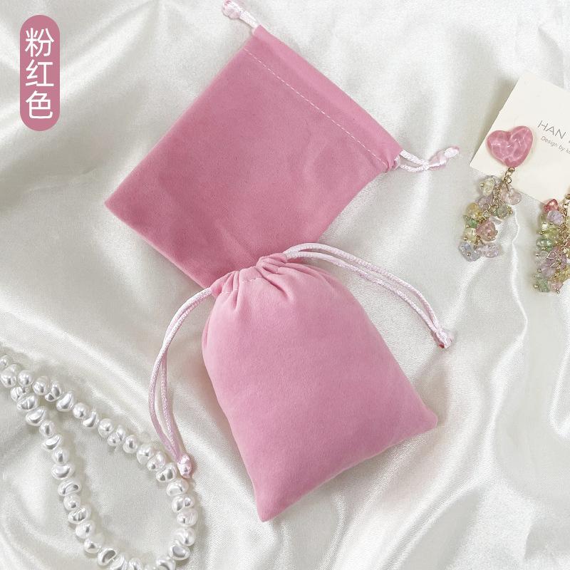 50PCS Small Drawstrings Velvet Gift Bags Velvet Jewelry Pouches for Wedding Favors Candy Bags Party Favor 2.8*3.6"