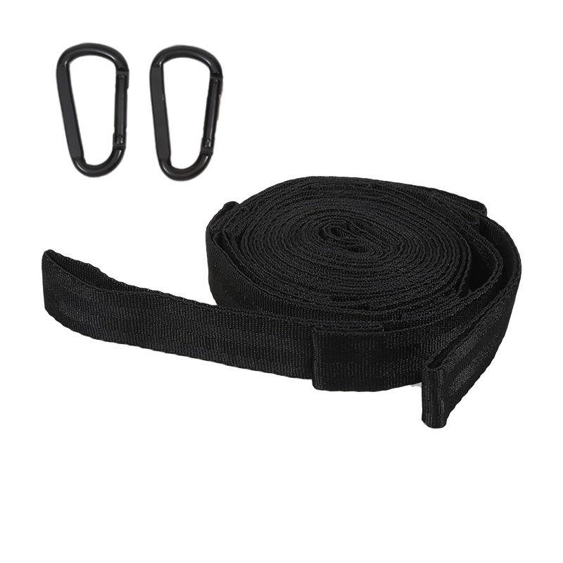 Heavy Duty Hammock Straps 600lbs Polyester Rope With 5 Rings For Secure Outdoor Camping And Hanging