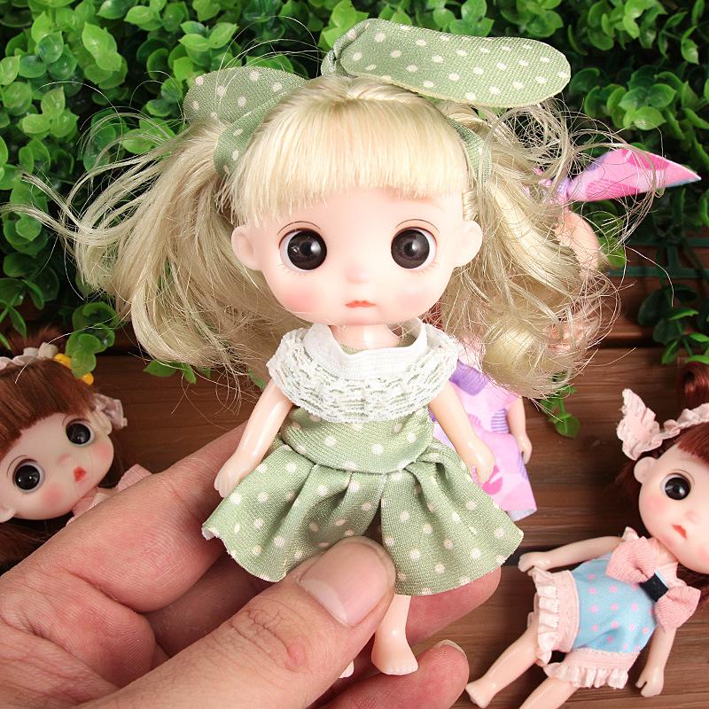 Q Version of The Character Vinyl Tide Play Doll Pendant Doll Toy Girl Exquisite Small Toy Gift Small Doll