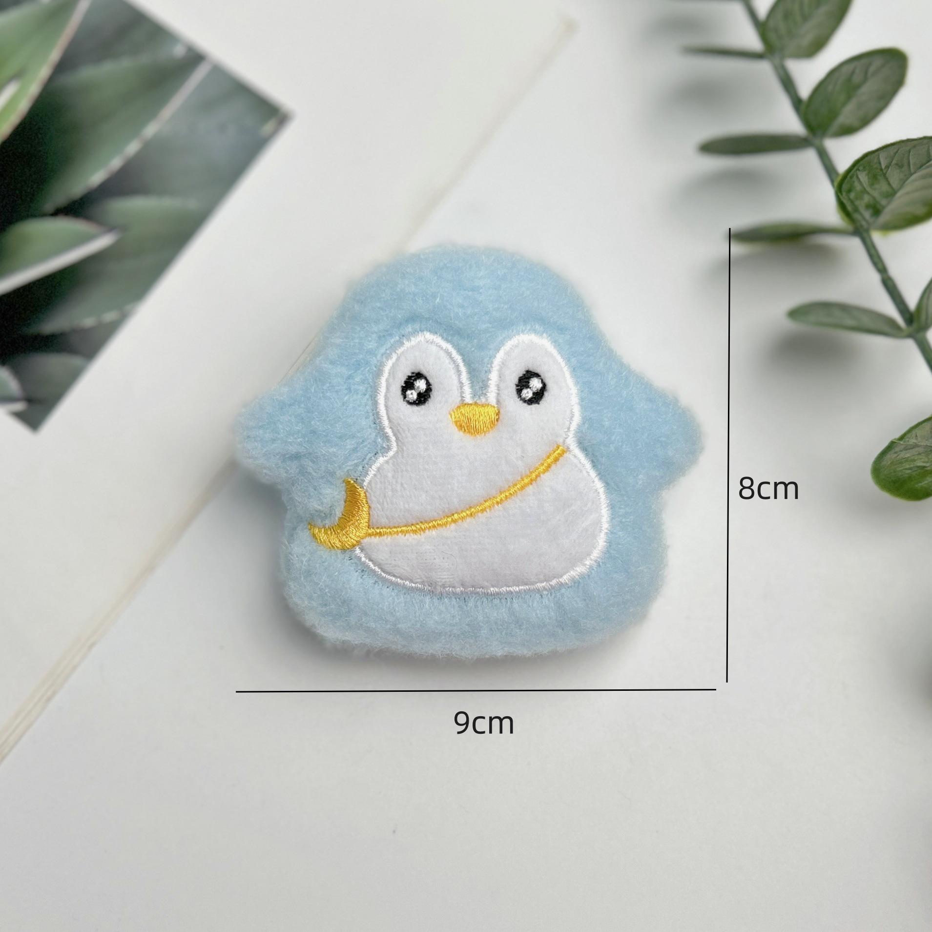 

Мультяшный плюшевый кулон: Брелоки-пищалки в виде медведя, кролика, пингвина, лягушки Back Opening