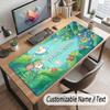 Floral Garden Theme Customized Mouse Pad Personalized Print Name Text Desk Mat For Home Office Table Decor