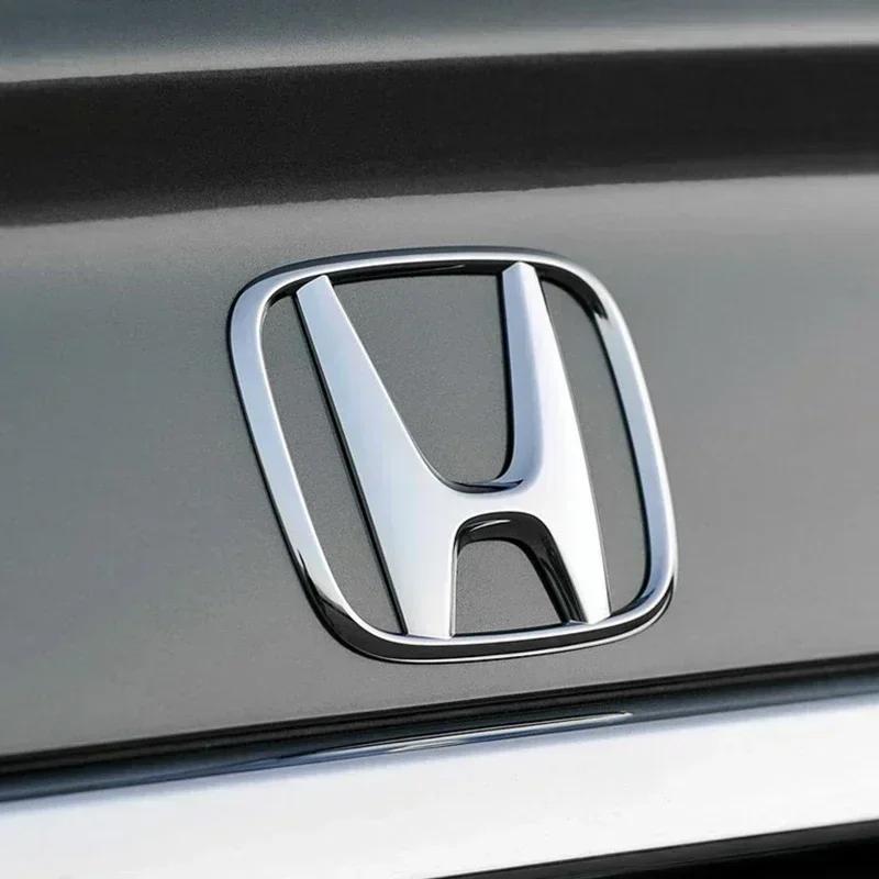 1pcs ABS Car Front Trunk Rear Badge Sticker For Honda Civic Fit Jazz Accord CRV HRV City Odyssey Passport Pilot Vezel Insight KU9