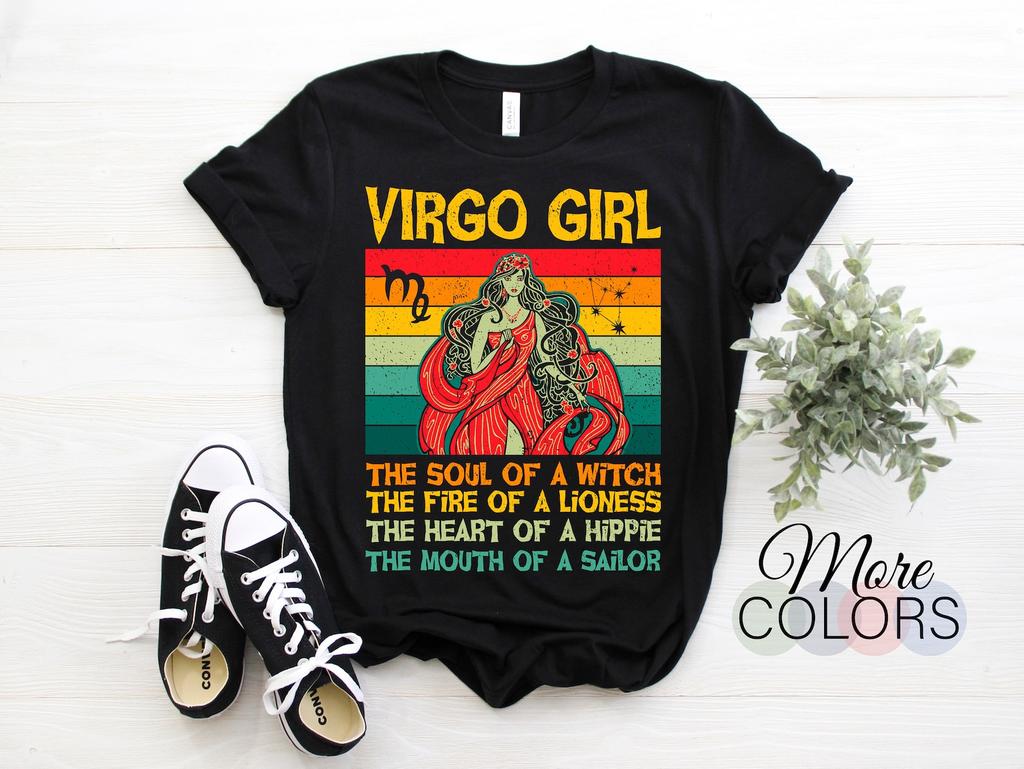 Jungfrau Die Seele Einer Hexe Fakten Eigenschaften Horoskop Sternzeichen Astrologisches Zeichen T-Shirt, Geboren Am 23. August - 22. September Geschenke, Geburtstagsgeschenk,