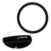 6061 Aviation Aluminum F & R Motorcycle Black / Silver Rims Wheel Circle 2.15x18 1.60x21 36 Spoke Holes High Strength Black