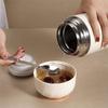 Recipiente Térmico 2026+, Recipiente Aquecedor de Aço Inoxidável 500ml, Marmita Térmica para Alimentos, Caneca Térmica, Recipiente para Alimentos para Sopa