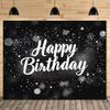2D Bokeh Sparkle Happy Birthday Backdrop Photography Background Banner