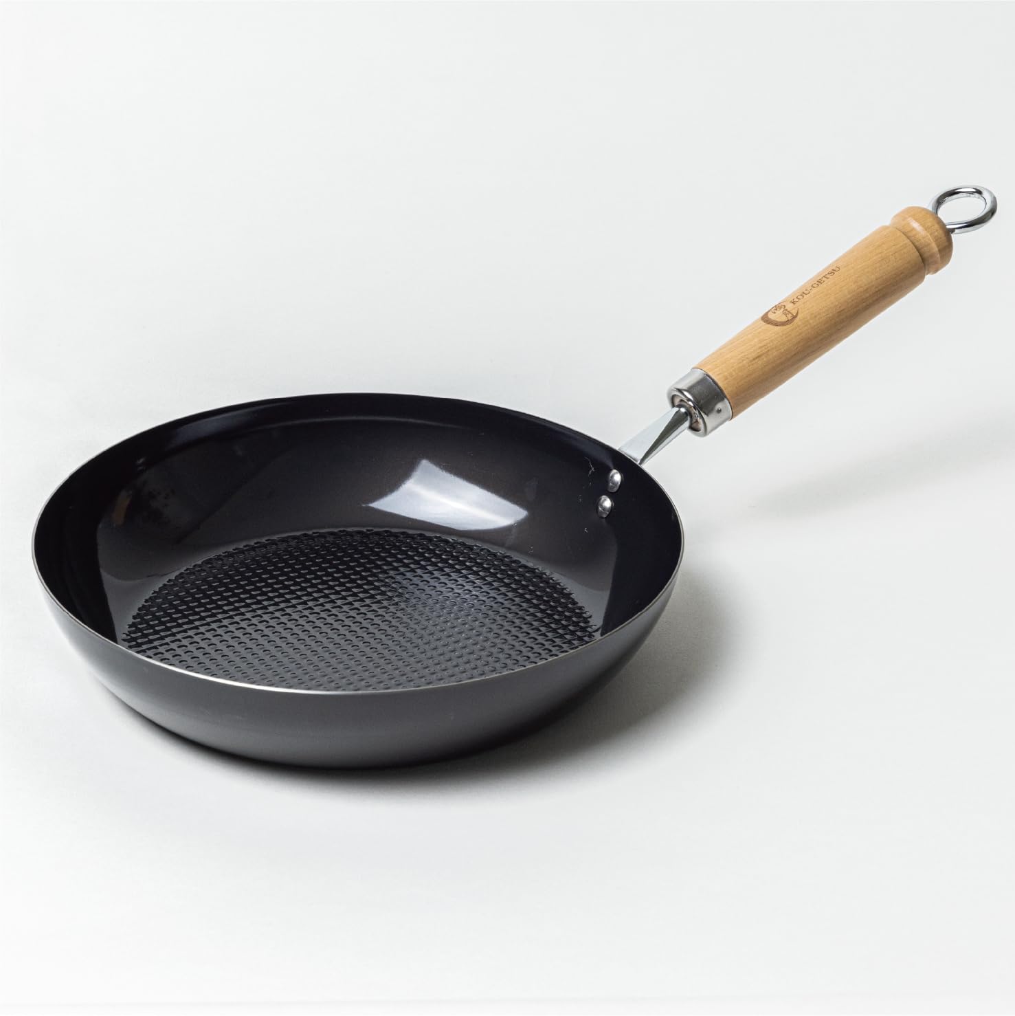 

Kogetsu Iron Frying Made in No Pan, Embossed, Japan, Lightweight, Non-Stick, Long-Lasting, Pre-Bake Required, Tsubame-Sanjo (24cm) KOIFP2-A